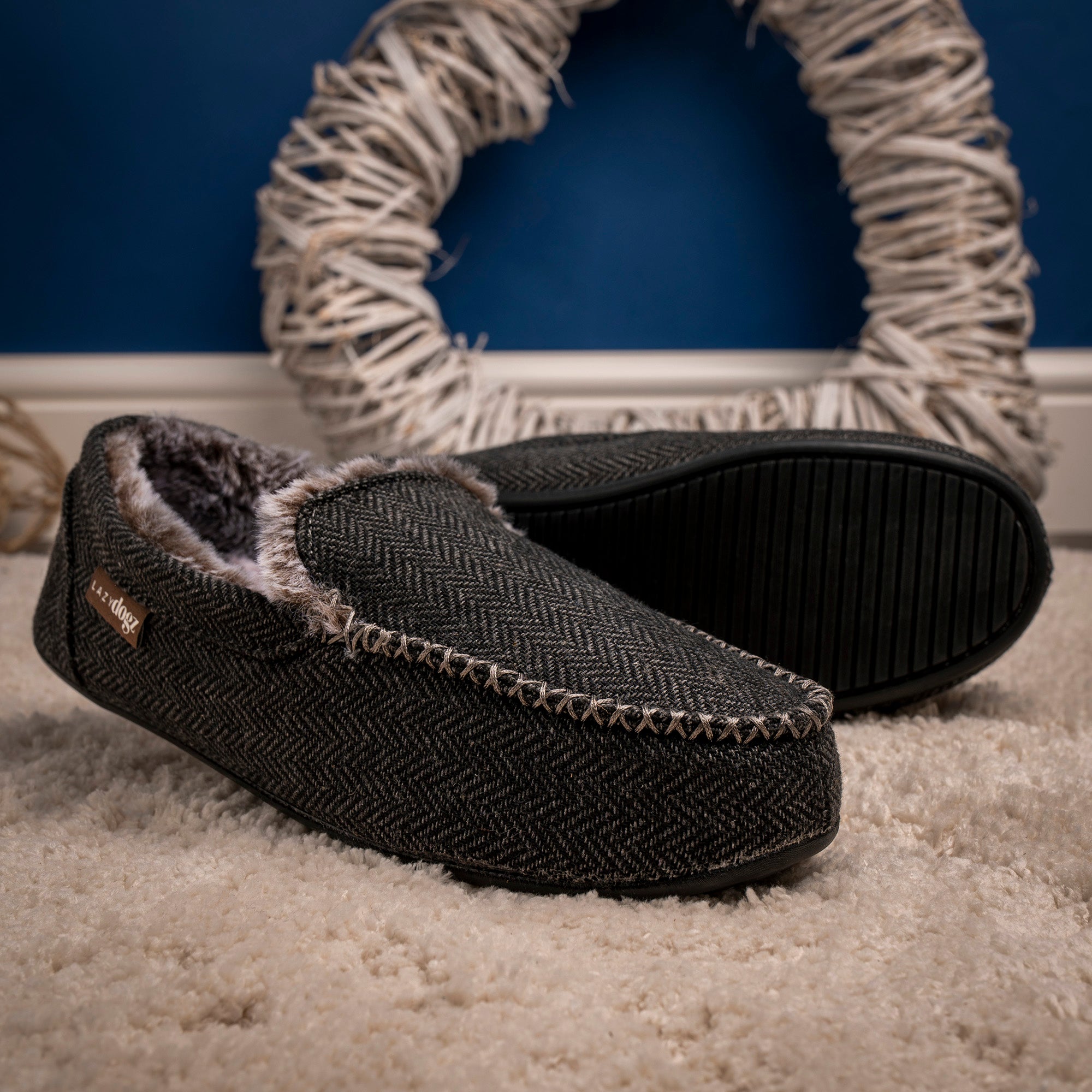 Hendrix II Grey Slipper