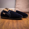 Lazy Dogz Ryan Navy Slipper