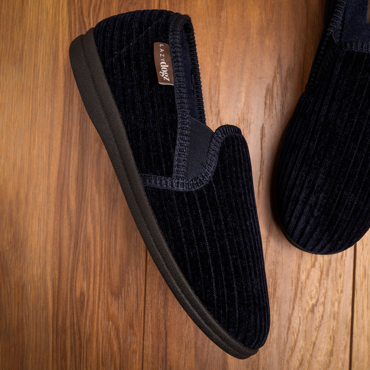 Lazy Dogz Ryan Navy Slipper