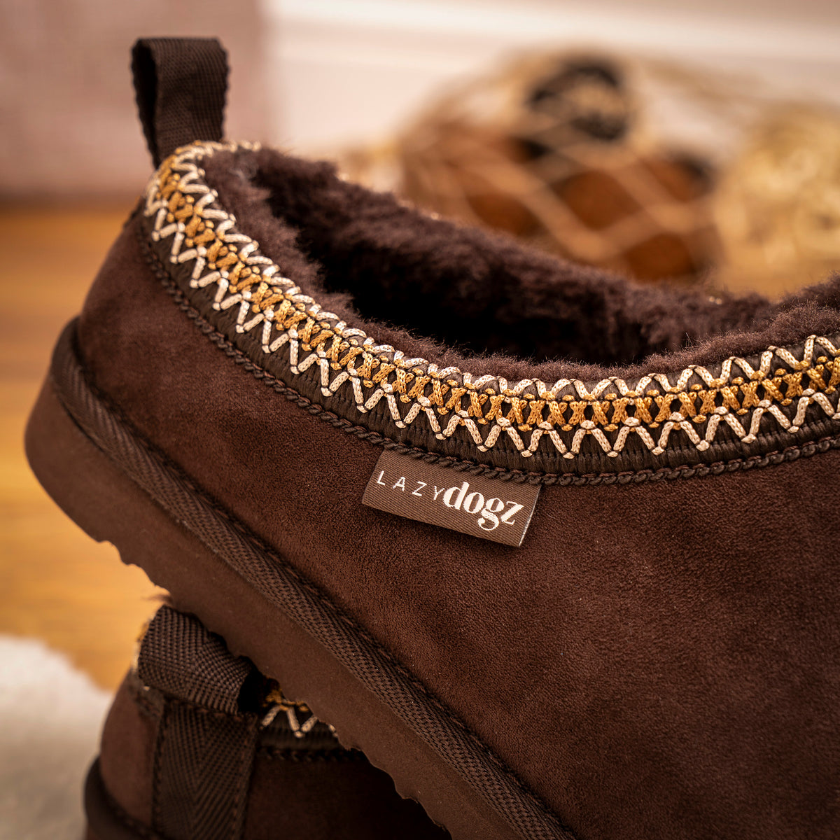 Lazy Dogz Patrick Brown Slipper