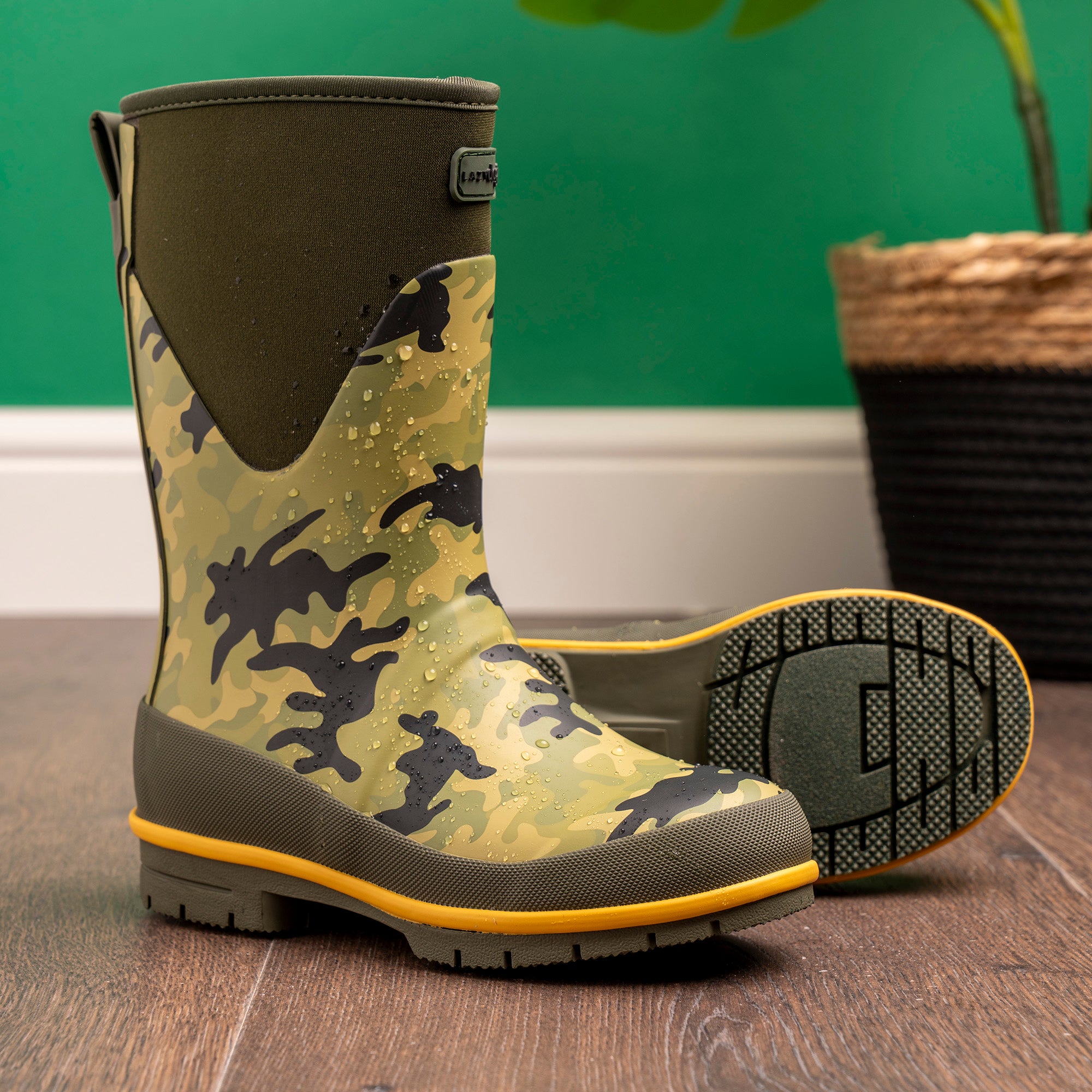 Splash Camo Junior Wellington