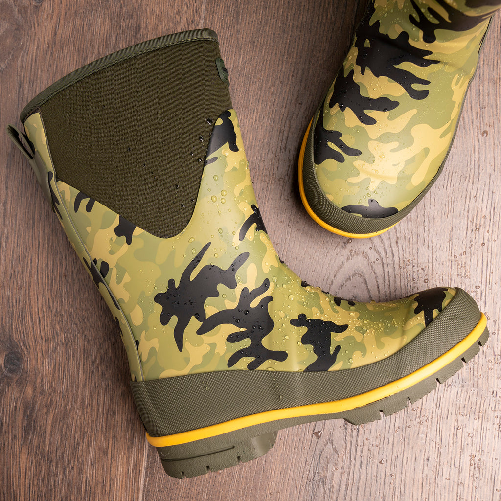 Splash Camo Junior Wellington