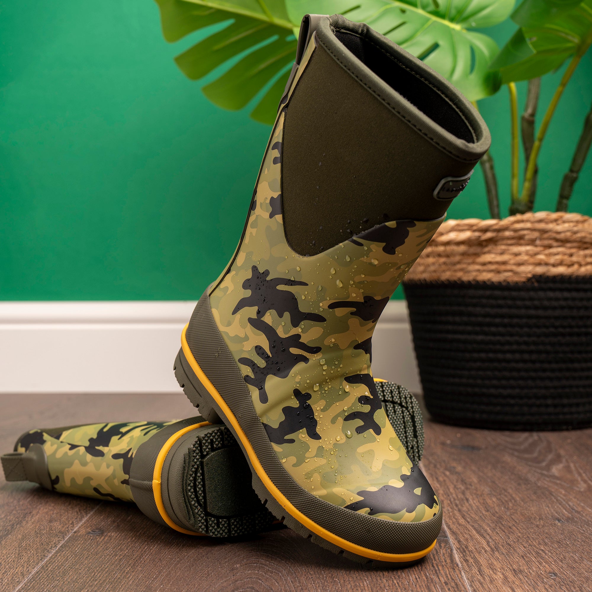 Splash Camo Junior Wellington